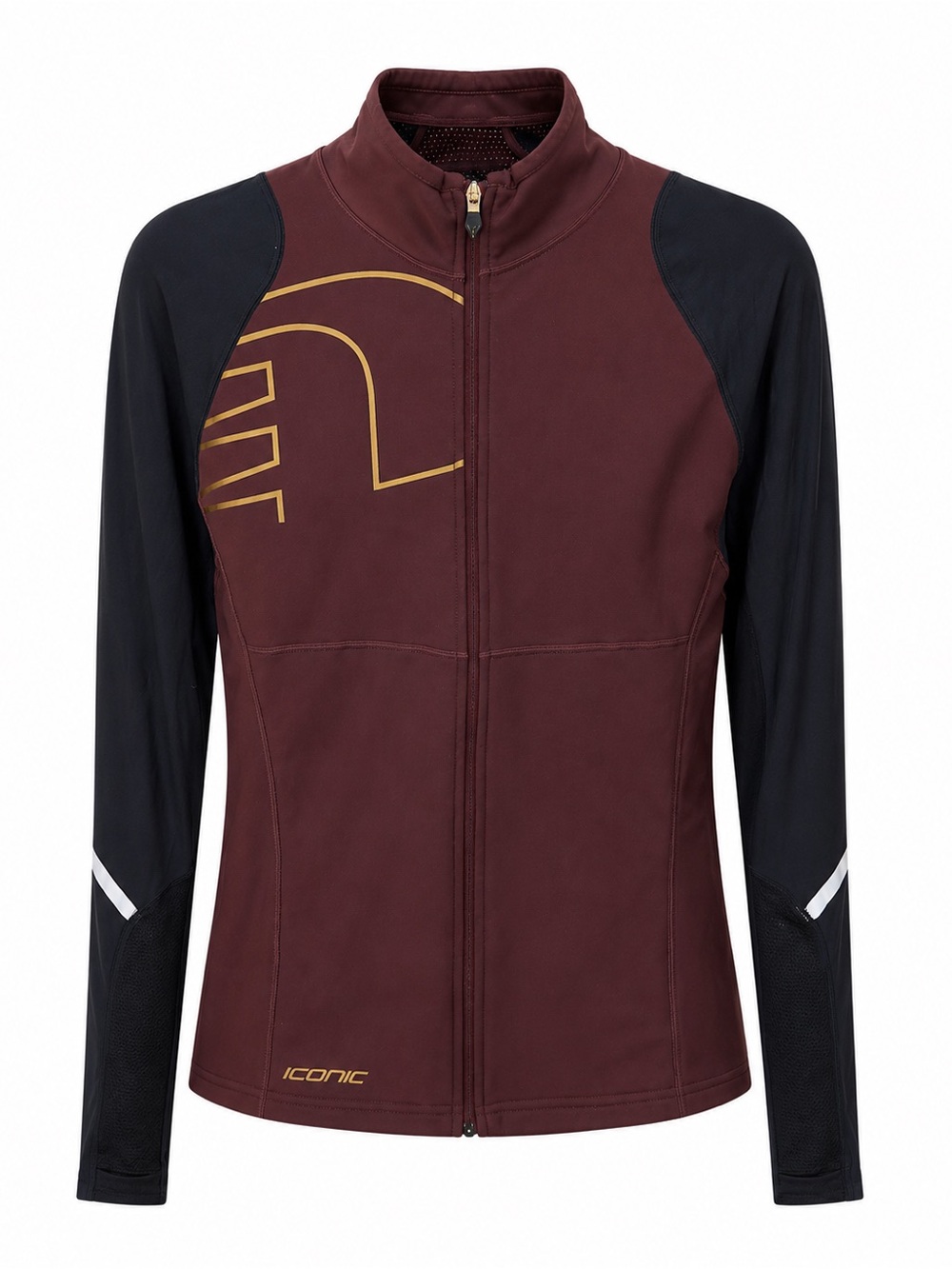 Newline Switzerland Iconic Wine Red & Black Athletic Running Jacket Size M